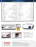 Preview for 2 page of Eiki EIP-U4700 Specifications