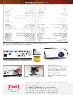 Preview for 2 page of Eiki EIP-W4600 Specifications