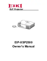 Eiki EIP-XSP2500 Owner'S Manual preview