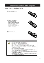 Предварительный просмотр 19 страницы Eiki EK-355U Owner'S Manual