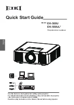 Предварительный просмотр 4 страницы Eiki EK-500U Quick Start Manual