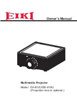 Предварительный просмотр 1 страницы Eiki EK-812U Owner'S Manual