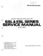 Предварительный просмотр 1 страницы Eiki ESL Series Service Manual