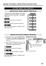 Предварительный просмотр 15 страницы Eiki EVW-100 Owner'S Manual