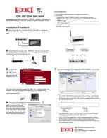 Preview for 1 page of Eiki EWA-1501 Quick Start Manual