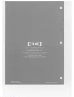 Предварительный просмотр 15 страницы Eiki LC-100 Instruction Manual