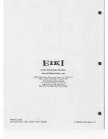 Preview for 19 page of Eiki LC-180 Owner'S Instruction Manual