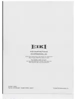 Preview for 22 page of Eiki LC-330 Owner'S Instruction Manual