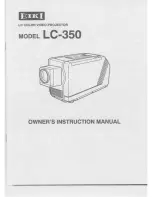 Preview for 1 page of Eiki LC-350 Owner'S Instruction Manual