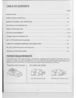 Предварительный просмотр 4 страницы Eiki LC-5000U Owner'S Instruction Manual