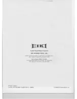 Предварительный просмотр 28 страницы Eiki LC-5000U Owner'S Instruction Manual