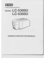 Предварительный просмотр 1 страницы Eiki LC-5300U Owner'S Instruction Manual