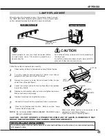 Preview for 42 page of Eiki LC-HDT10 Owner'S Instruction Manual