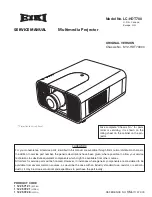 Eiki LC-HDT700 Service Manual предпросмотр