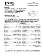 Preview for 1 page of Eiki LC-NB1 Specifications