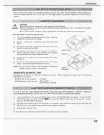 Предварительный просмотр 43 страницы Eiki LC-NB2U Owner'S Manual