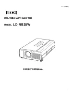 Eiki LC- NB2UW Owner'S Manual preview