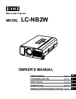 Preview for 1 page of Eiki LC-NB2W Owner'S Manual