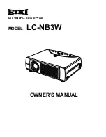 Eiki LC-NB3W Owner'S Manual предпросмотр