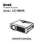 Eiki LC-NB4S Owner'S Manual preview