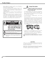 Предварительный просмотр 4 страницы Eiki LC-SB21 Owner'S Manual