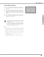 Предварительный просмотр 21 страницы Eiki LC-SB21 Owner'S Manual