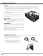 Предварительный просмотр 40 страницы Eiki LC SD12  LC-SD12 LC-SD12 Owner'S Manual