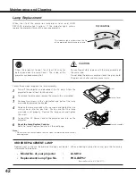 Предварительный просмотр 42 страницы Eiki LC-SD12 Owner'S Manual