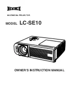 Eiki LC-SE10 Owner'S Instruction Manual предпросмотр