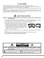 Предварительный просмотр 2 страницы Eiki LC-SM4 Owner'S Manual