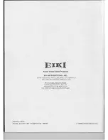 Preview for 52 page of Eiki LC-SVGA870U Owner'S Instruction Manual