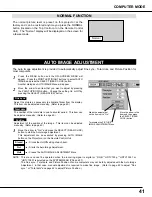 Предварительный просмотр 41 страницы Eiki LC-SX3 Owner'S Instruction Manual