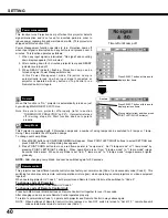 Предварительный просмотр 40 страницы Eiki LC SX4L  LC-SX4L LC-SX4L Owner'S Instruction Manual