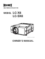 Предварительный просмотр 1 страницы Eiki LC-SX6 Owner'S Manual