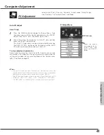 Предварительный просмотр 41 страницы Eiki LC-SX6 Owner'S Manual