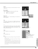 Preview for 47 page of Eiki LC-SX6 Owner'S Manual