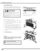 Preview for 64 page of Eiki LC-SX6 Owner'S Manual