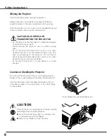 Предварительный просмотр 8 страницы Eiki LC-SXG400 Owner'S Manual