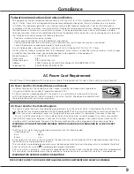 Предварительный просмотр 9 страницы Eiki LC-SXG400 Owner'S Manual