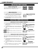 Preview for 26 page of Eiki LC UXT1  LC-UXT1 LC-UXT1 Owner'S Instruction Manual