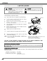 Предварительный просмотр 46 страницы Eiki LC UXT1  LC-UXT1 LC-UXT1 Owner'S Instruction Manual