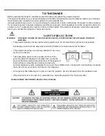 Предварительный просмотр 2 страницы Eiki LC-VC1 Owner'S Manual