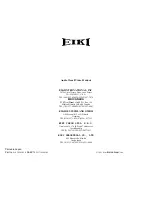 Предварительный просмотр 44 страницы Eiki LC-VC1 Owner'S Manual