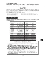 Preview for 57 page of Eiki LC-W4 Owner'S Instruction Manual