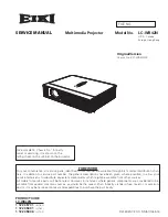 Eiki LC-WB42N Service Manual preview