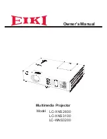 Предварительный просмотр 1 страницы Eiki LC-WNS3200 Owner'S Manual