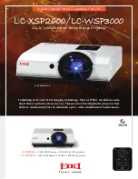 Eiki LC-WSP3000 Brochure & Specs предпросмотр