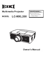 Eiki LC-WXL200 Owner'S Manual предпросмотр