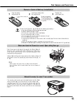 Предварительный просмотр 15 страницы Eiki LC-WXL200 Owner'S Manual