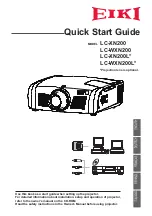 Eiki LC-WXN200 Quick Start Manual предпросмотр